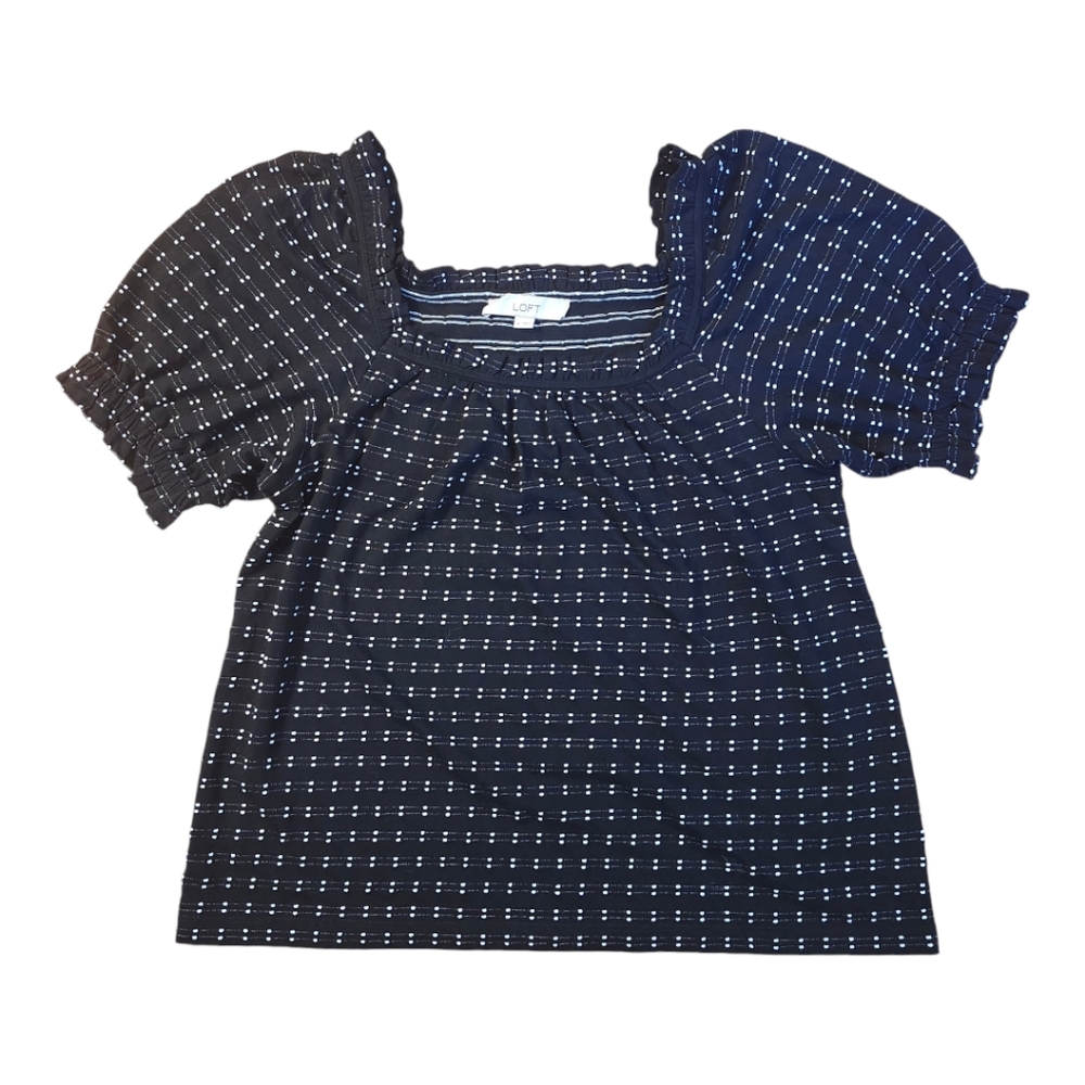 Loft Blouse. M. Cotton blend.